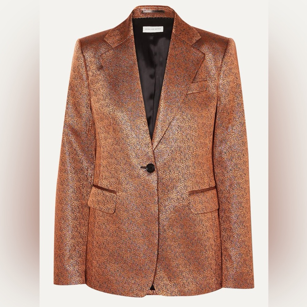 Dries Van Noten Metallic Blazer